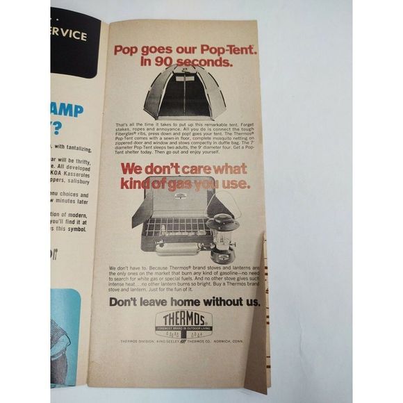 KOA Kampground Directory 1968 Ephemera Thermos Ad Petrolane LP-Gas Fueling Camp - Picture 4 of 7